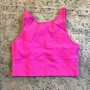 Lululemon Vibrant Pink Ribbed Crop Top